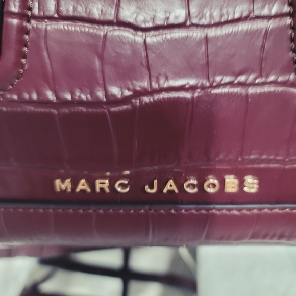 Marc Jacobs NWT Satchel Shoulder Bag Crossbody Handbag Purse Croc Embossed - Picture 8 of 12